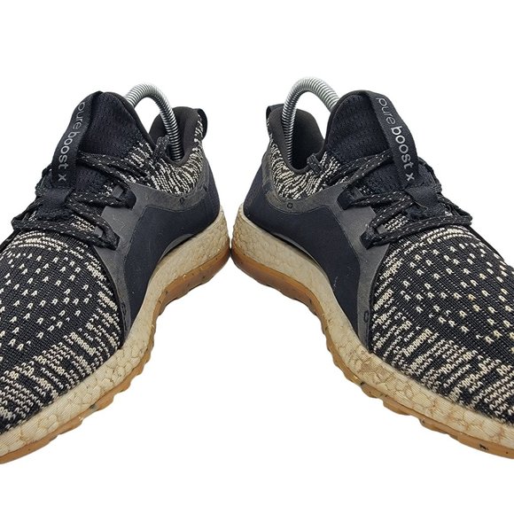 Adidas Pure Boost X Womens All Terrain Running Shoes BY2691 Black Whte Size 8 - Picture 3 of 12